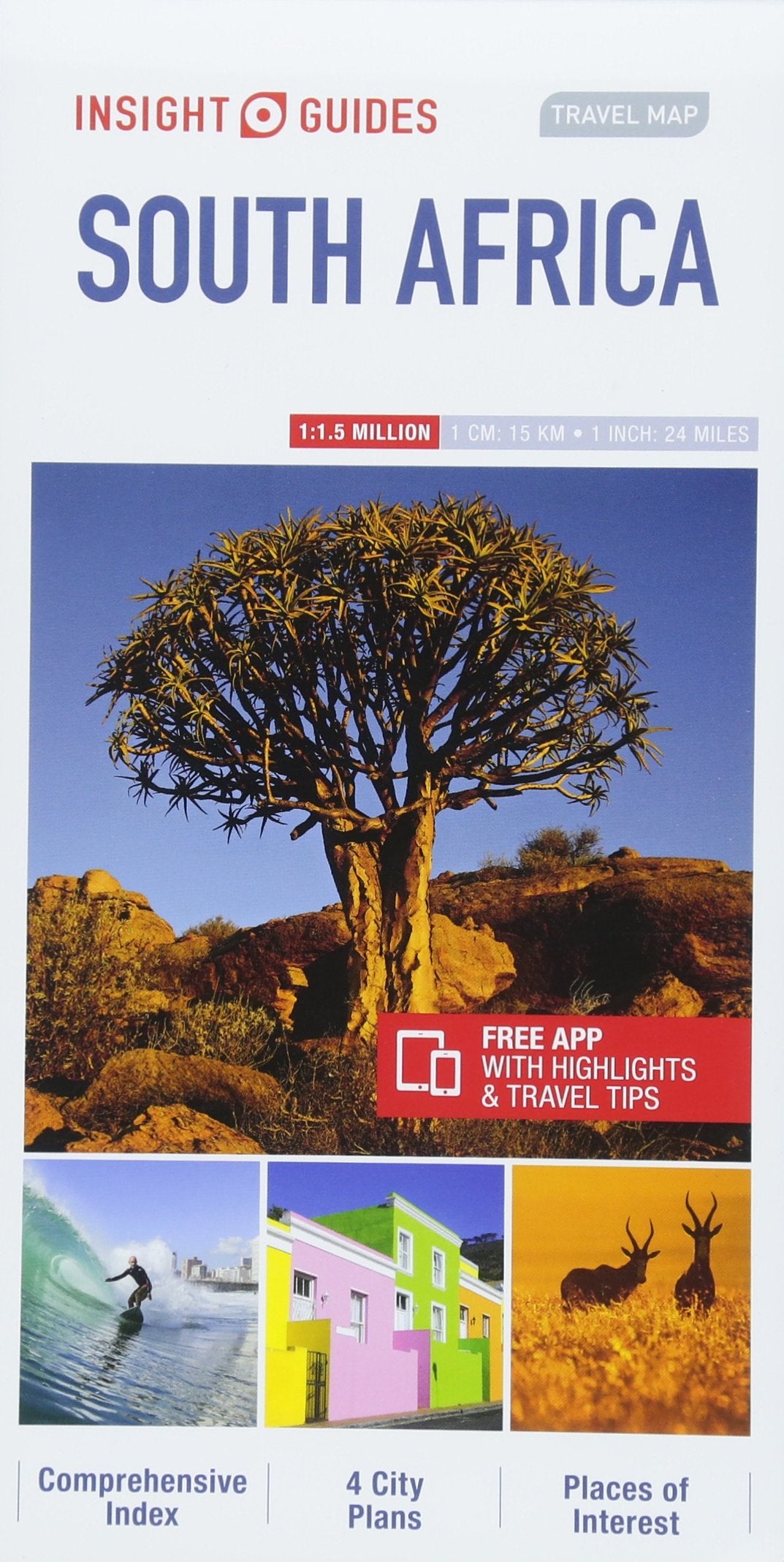 Insight Guides Travel Map South Africa (Insight Travel Maps),Used