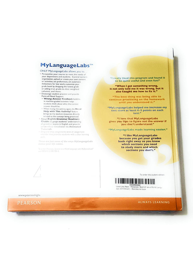 Mosaicos: Spanish as a World Language (6th Edition)  Standalone book,New