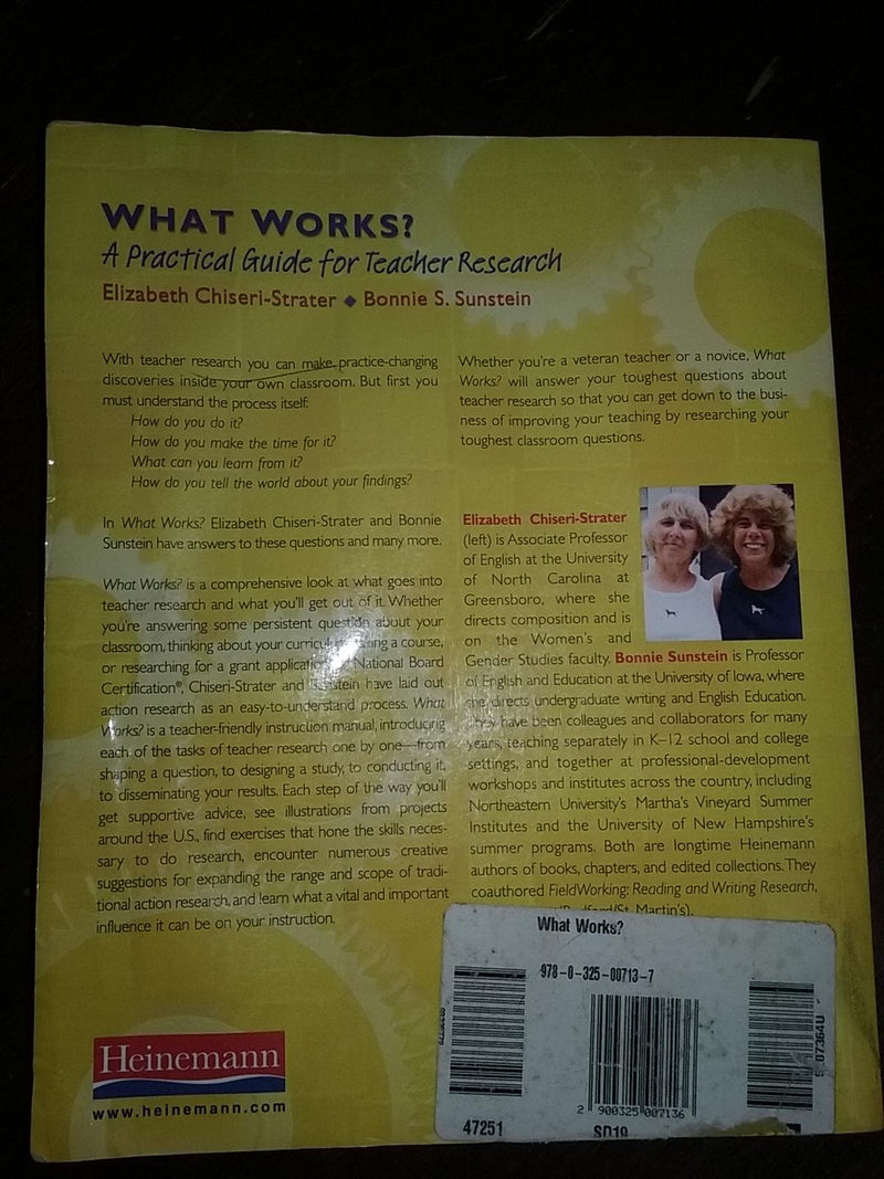 What Works?: A Practical Guide for Teacher Research,Used