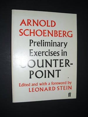 Preliminary Exercises In Counterpoint,Used