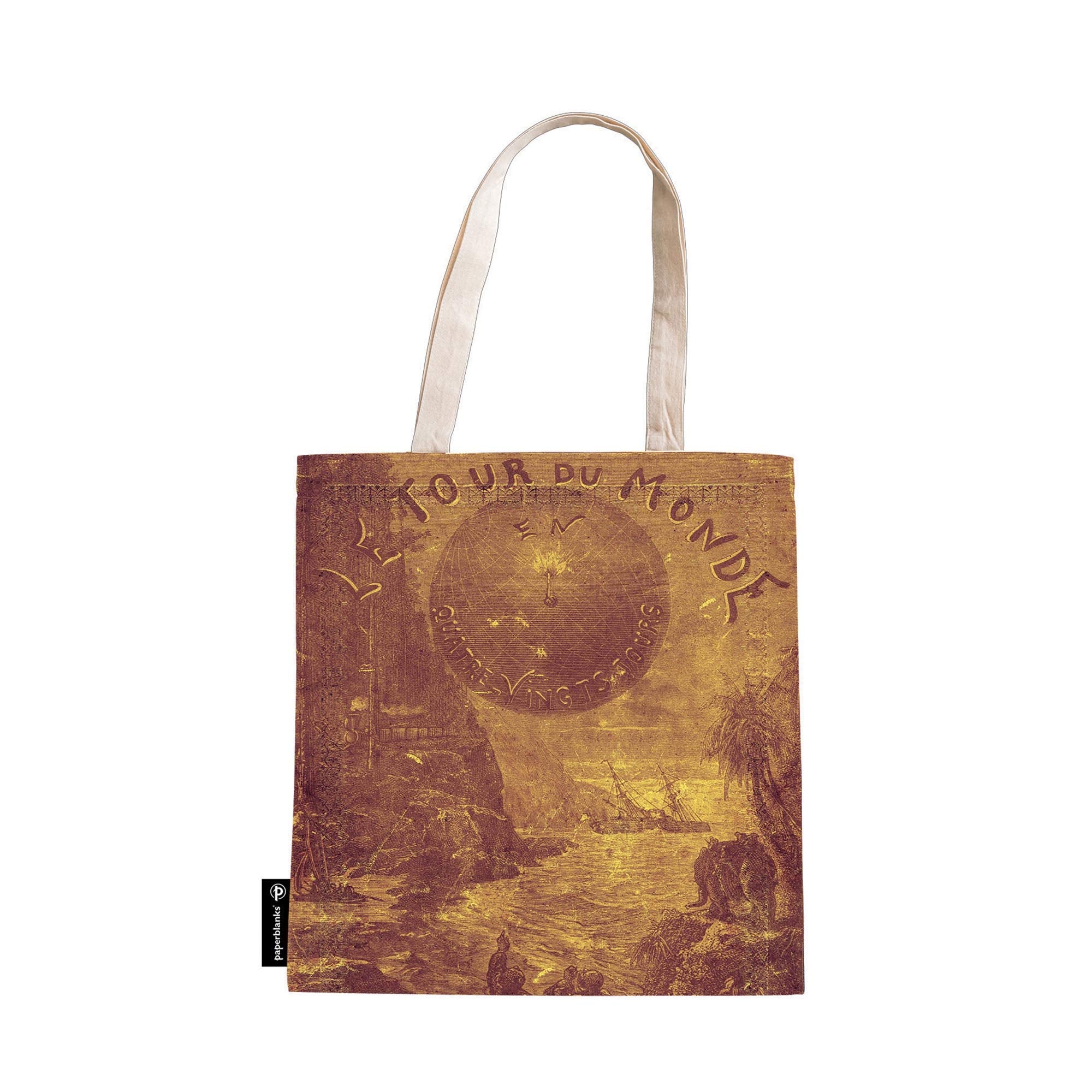 Verne, Around The World Canvas Bag By Paperblanks (Embellished Manuscripts Collection)
