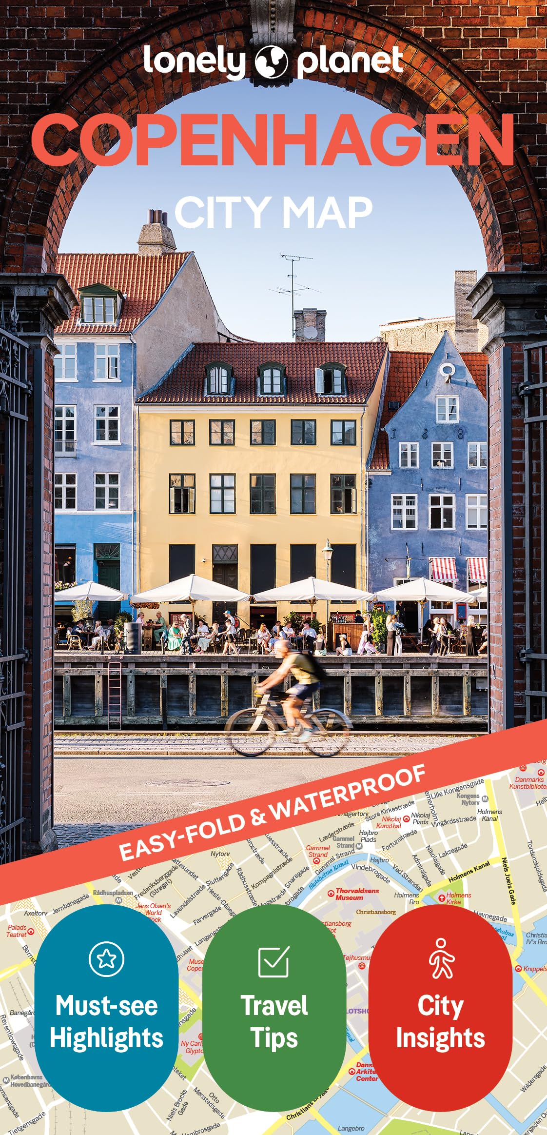 Lonely Planet Copenhagen City Map: Durable, Waterproof, EasyFold Planning Map with Attractions & Walking Tours