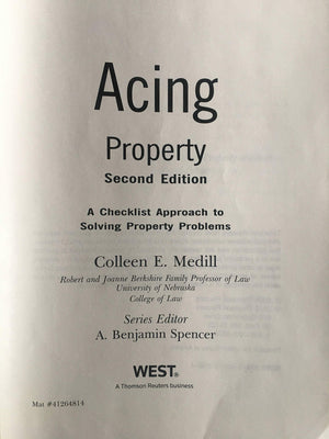Acing Property (Acing Series),Used