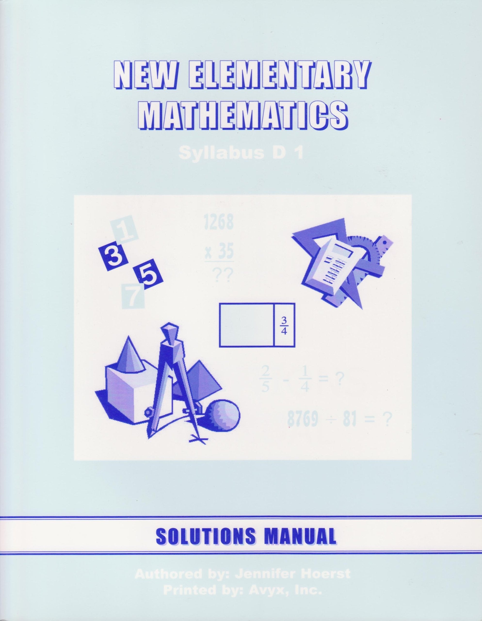 New Elementary Mathematics Syllabus D1 Solutions Manual,New