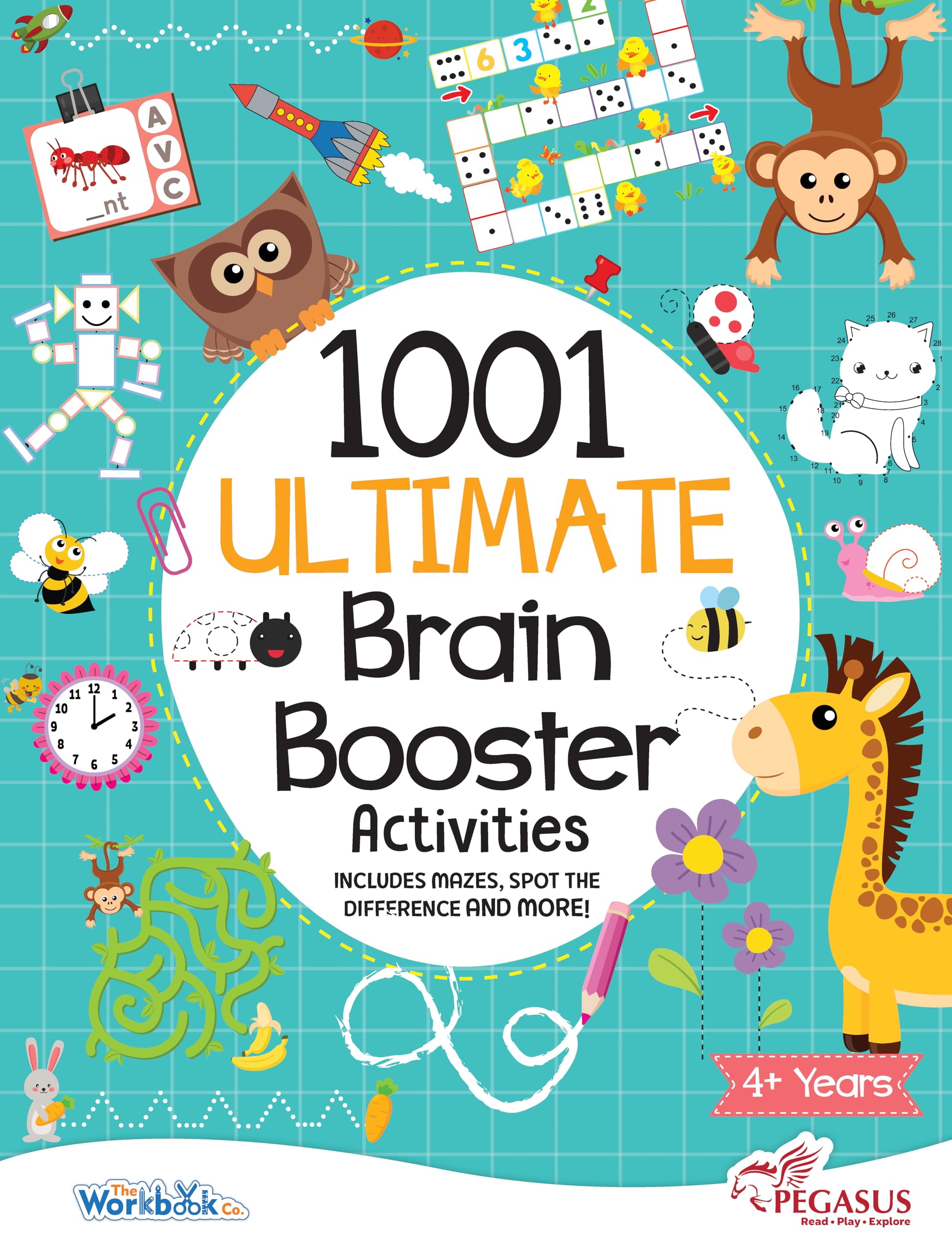 1001 Ultimate Brain Booster Activities For 4+ Years Old Kids |Enhance The Child Mind With Cognitive Excellence With Interactive Activity Book