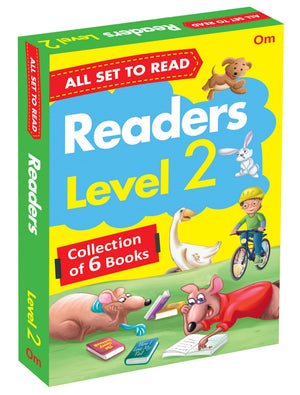 All Set To Read- Readers Level 2- Assisted Reading With Slightly Longer Sentences- Readers- 6 Books In A Green Box