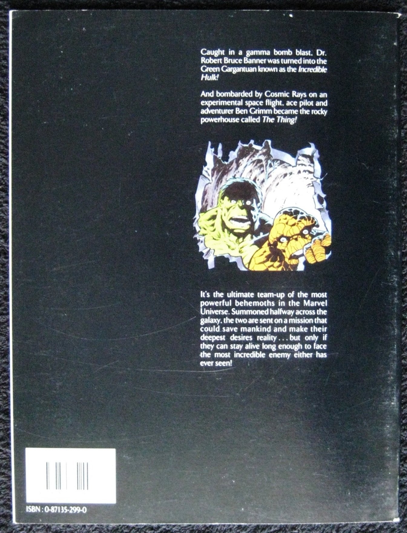 The Incredible Hulk and the Thing: The Big Change (A Marvel Graphic Novel #29),Used