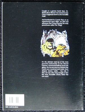 The Incredible Hulk and the Thing: The Big Change (A Marvel Graphic Novel #29),Used