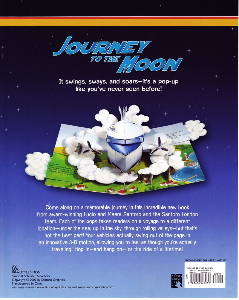 Journey to the Moon: A Roaring, Soaring Ride! (PopUp Book),Used