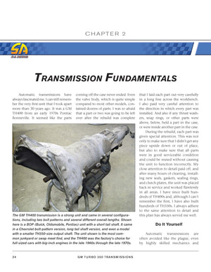 Gm Turbo 350 Transmissions: How To Rebuild And Modify