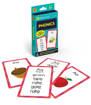 Carson Dellosa Phonics Flash Cards for Kids Ages 48, Sound Recognition Skills With Vowels, Consonants and Common Blends for Pre,Used