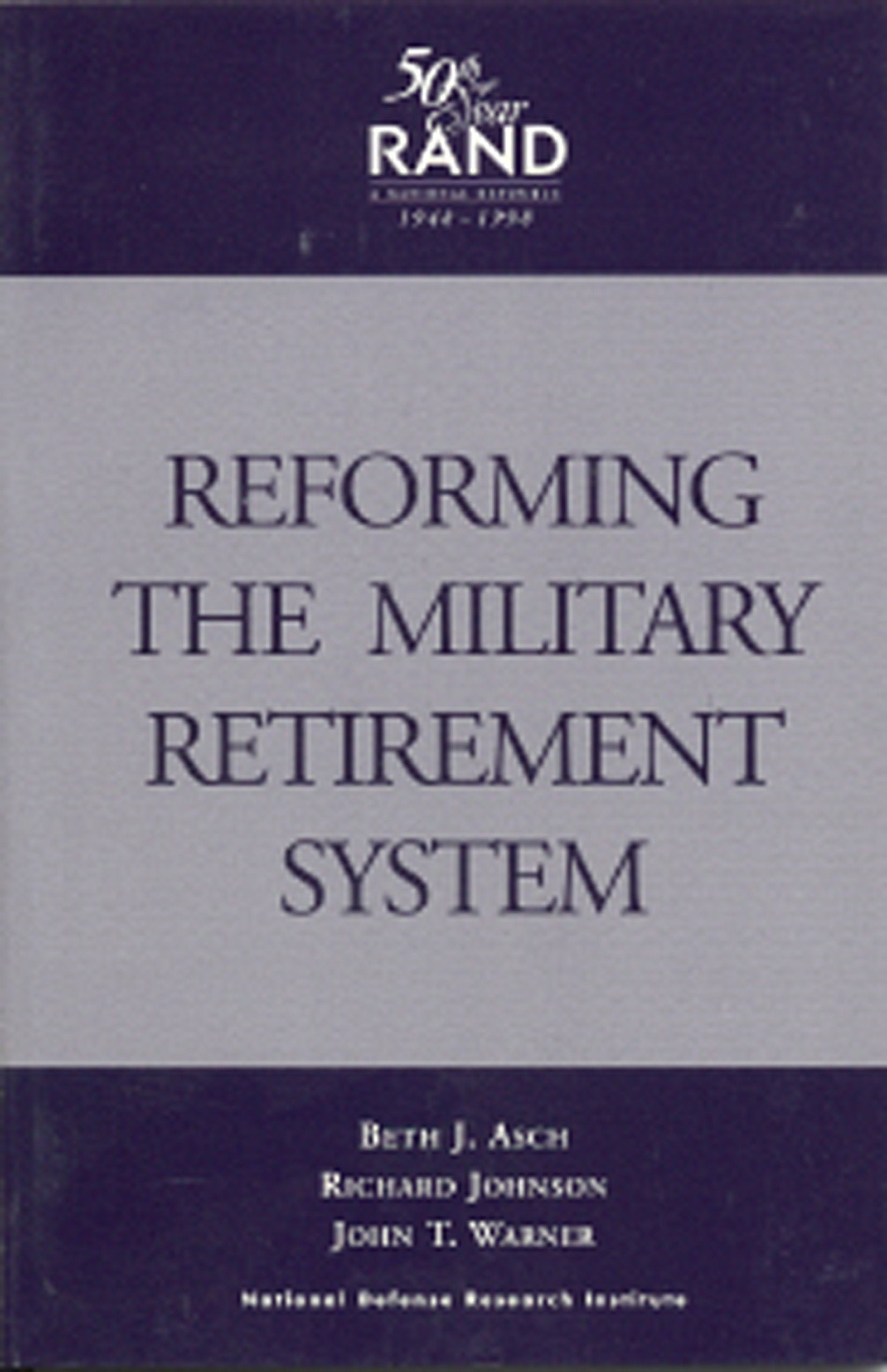 Reforming The Military Retirement System,Used