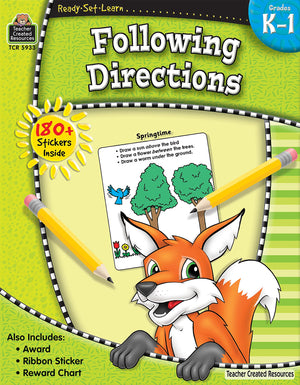 ReadySetLearn: Following Directions, Grades K1 from Teacher Created Resources,Used