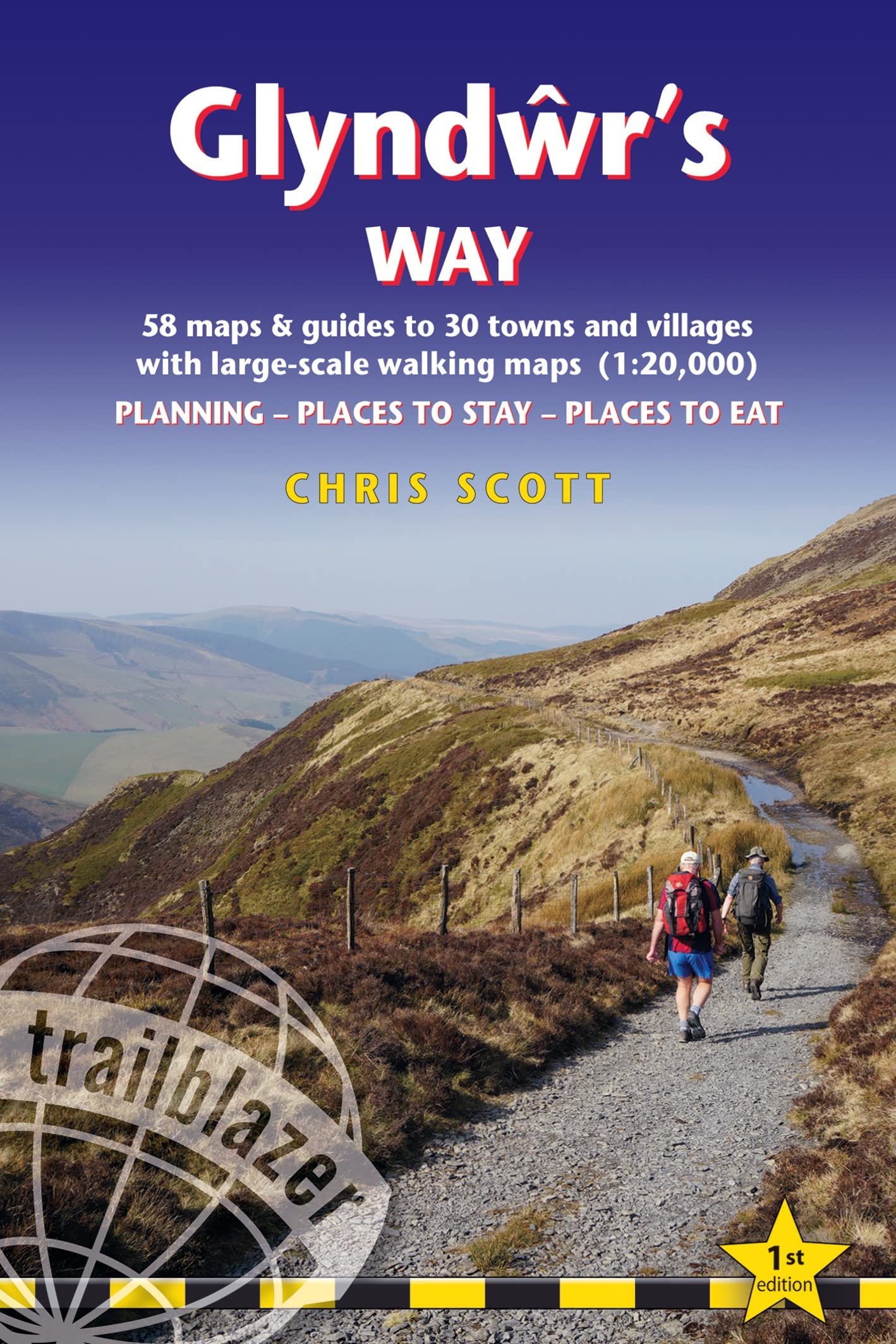 Glyndwr's Way: British Walking Guide: Planning, Places to Stay, Places to Eat; Includes 58 Largescale Walking Maps (British Wal,New