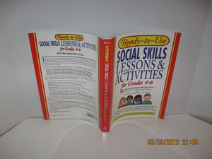 ReadytoUse Social Skills Lessons & Activities for Grades 4  6,New
