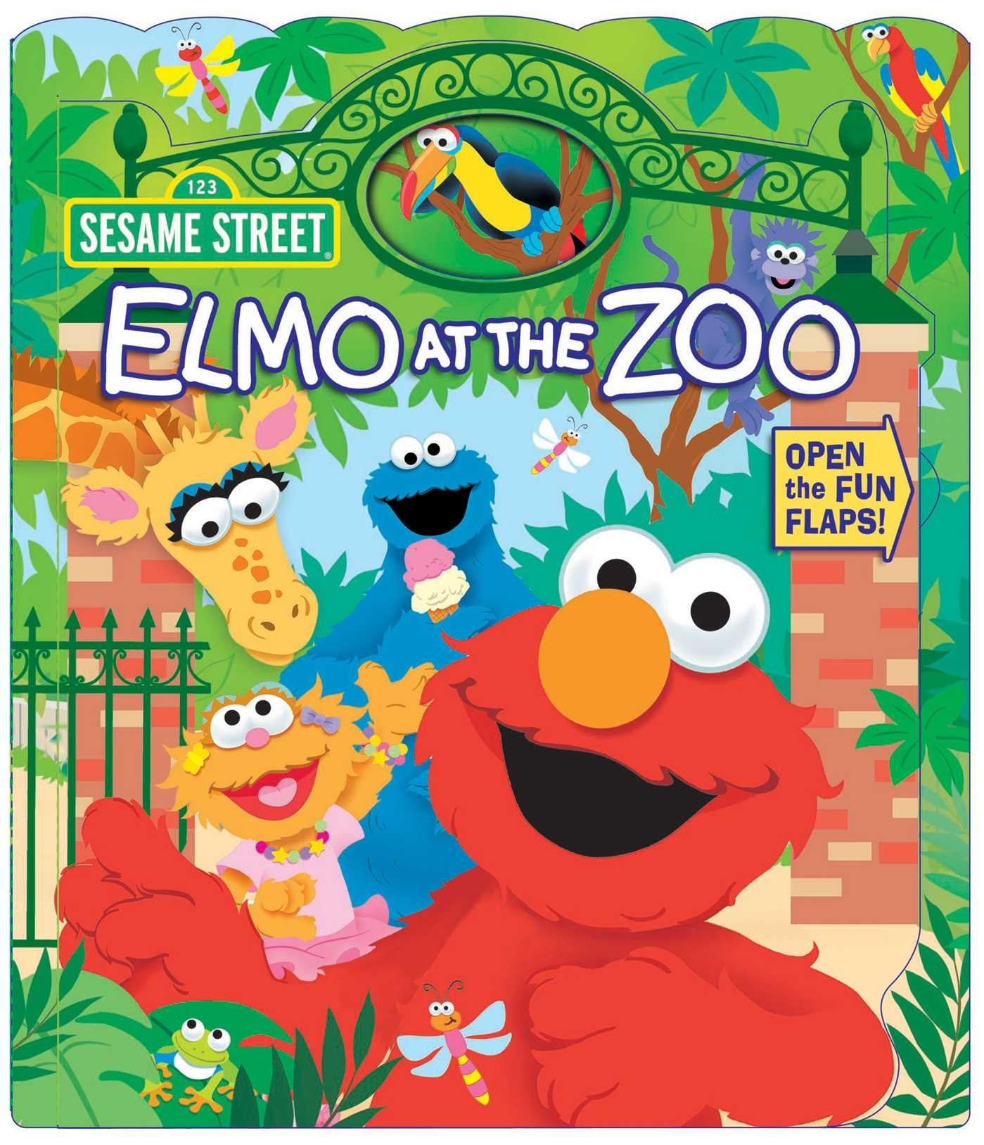 Sesame Street: Elmo at the Zoo (1) (Open Door Book),Used