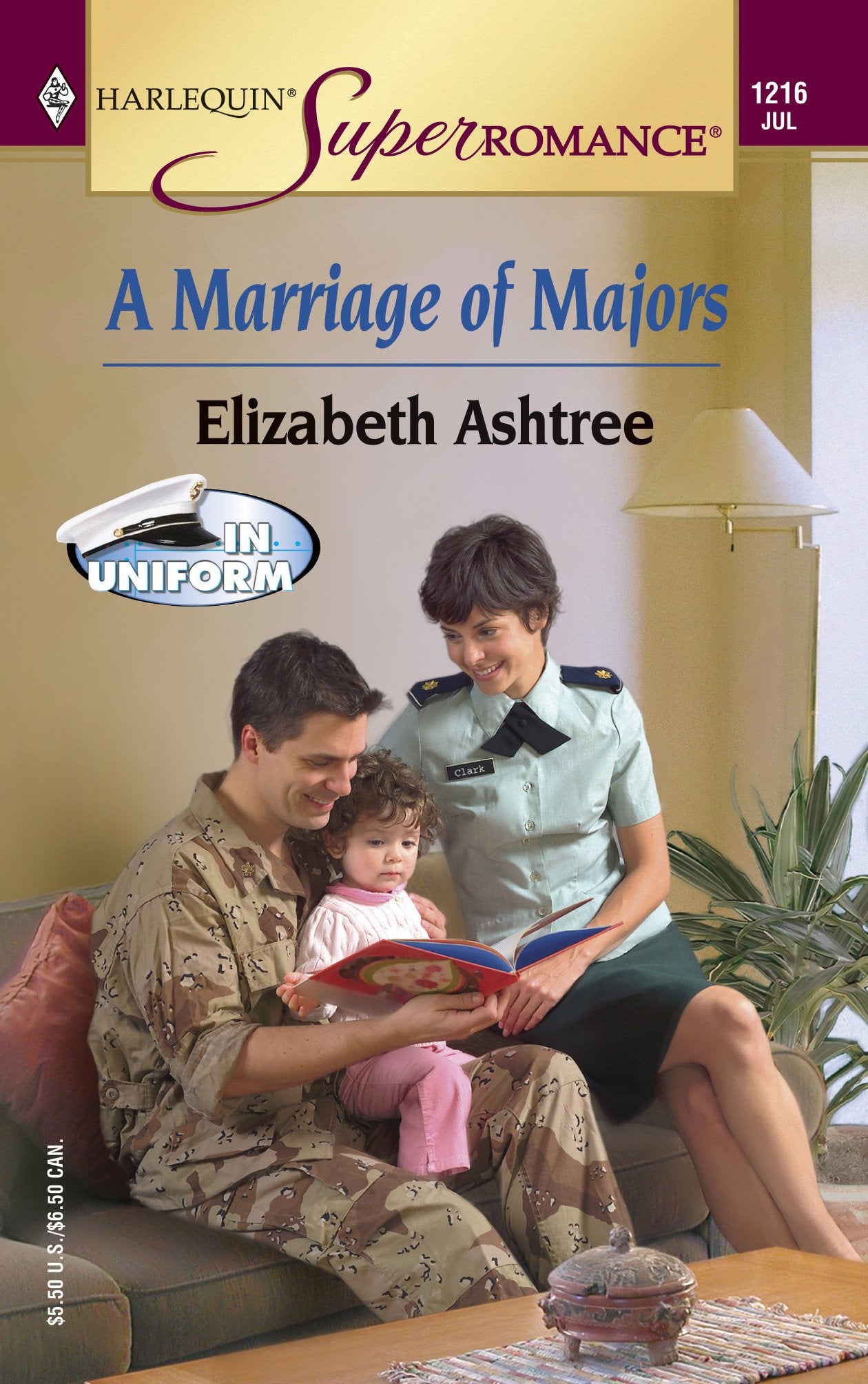 A Marriage of Majors : In Uniform (Harlequin Superromance No. 1216),Used