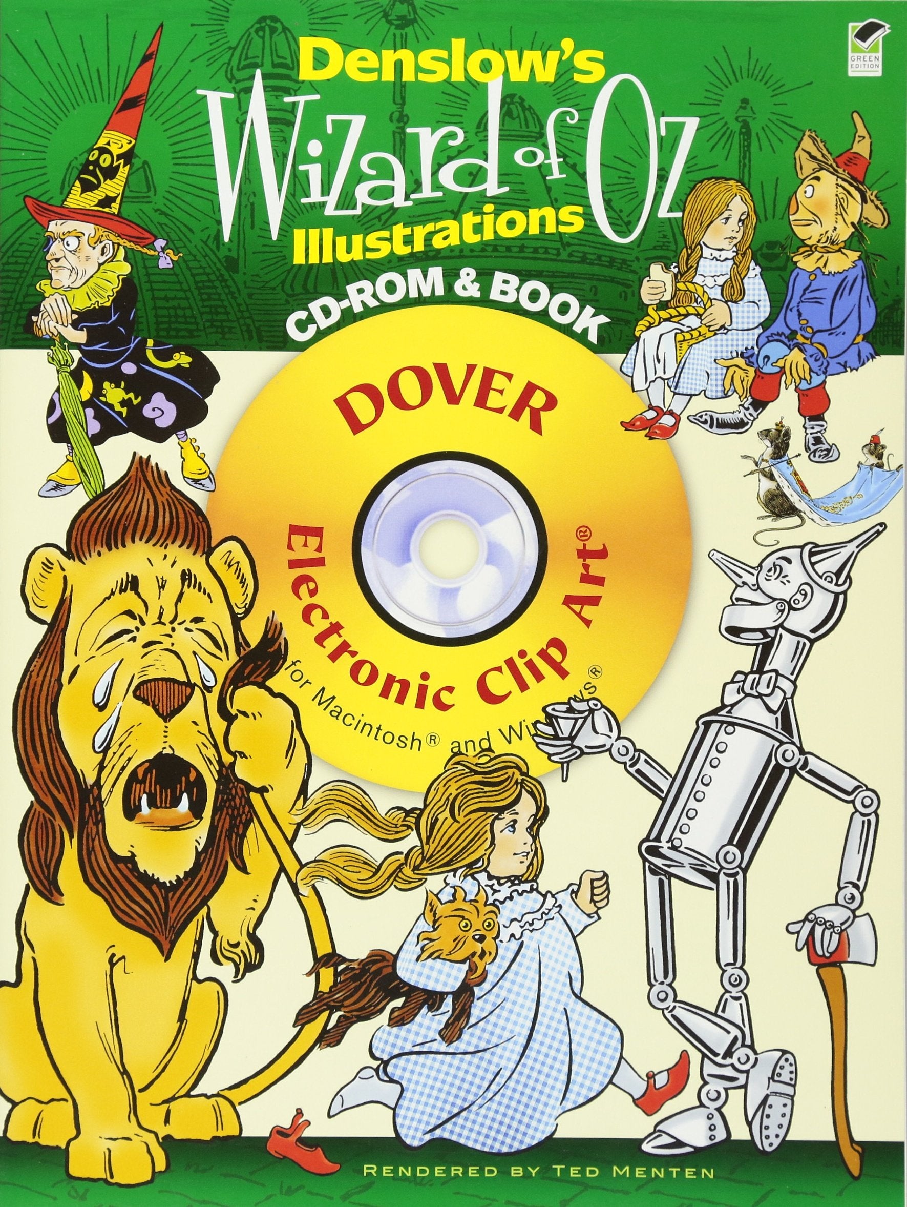 Denslow'S Wizard Of Oz Illustrations Cdrom And Book (Dover Electronic Clip Art),New
