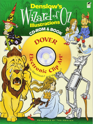 Denslow'S Wizard Of Oz Illustrations Cdrom And Book (Dover Electronic Clip Art),Used