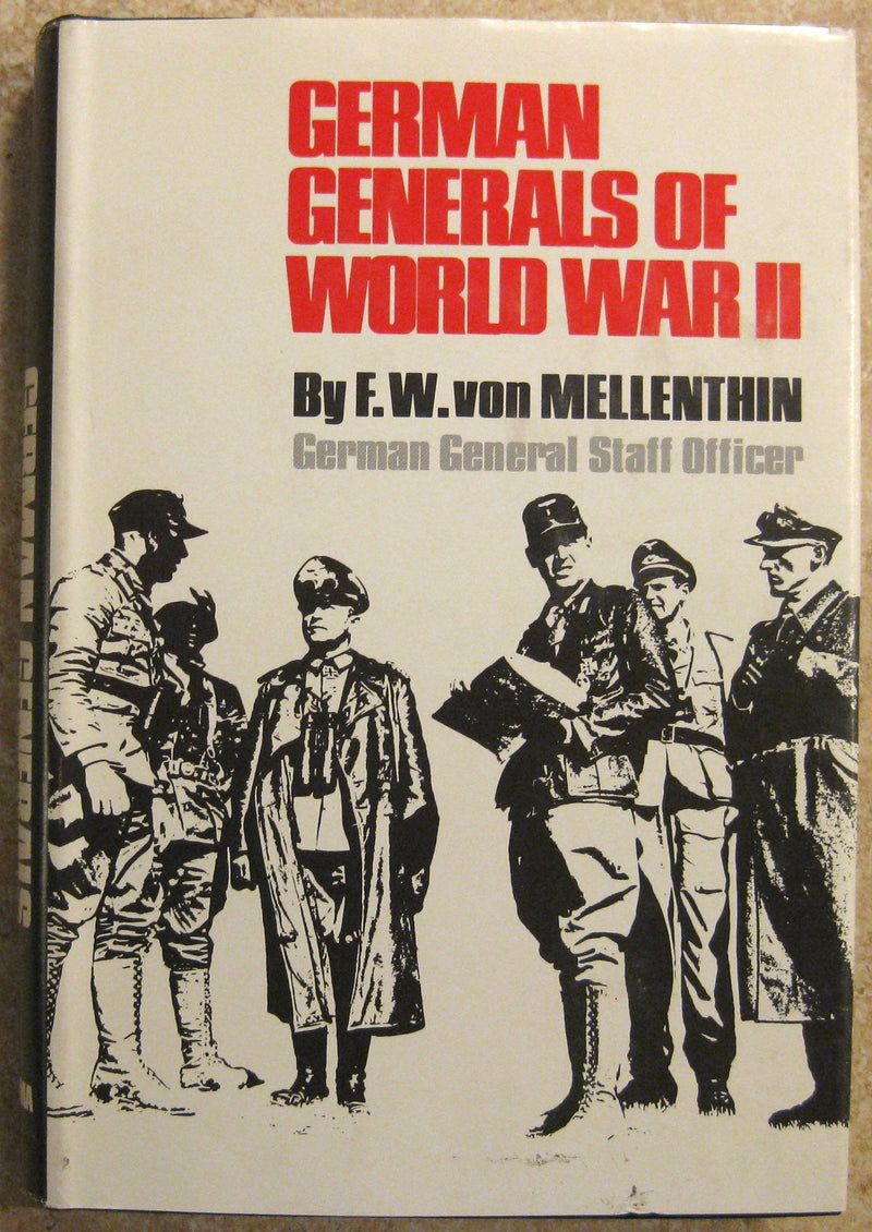 German Generals Of World War Ii: As I Saw Them-used