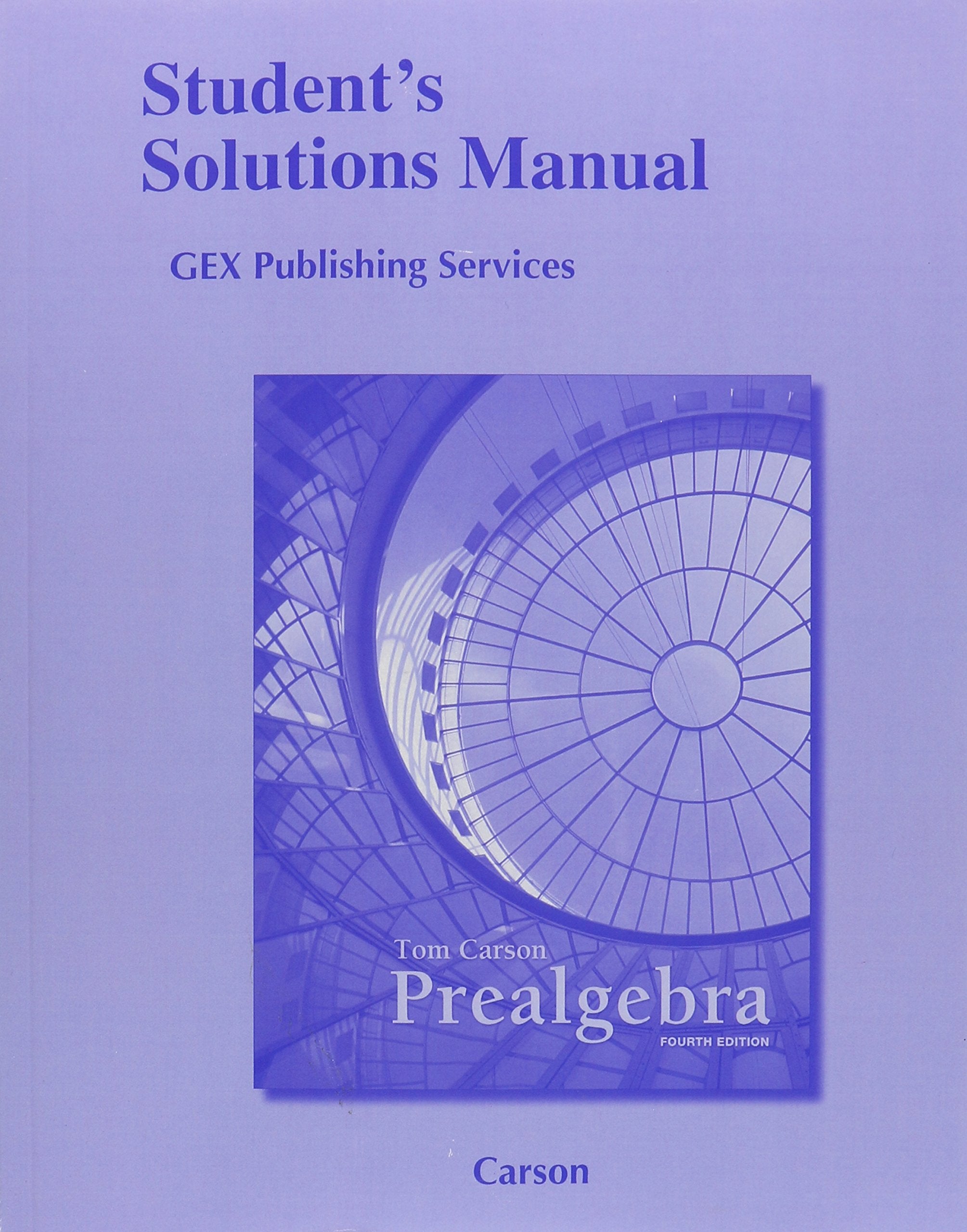 Student Solutions Manual for Prealgebra,Used