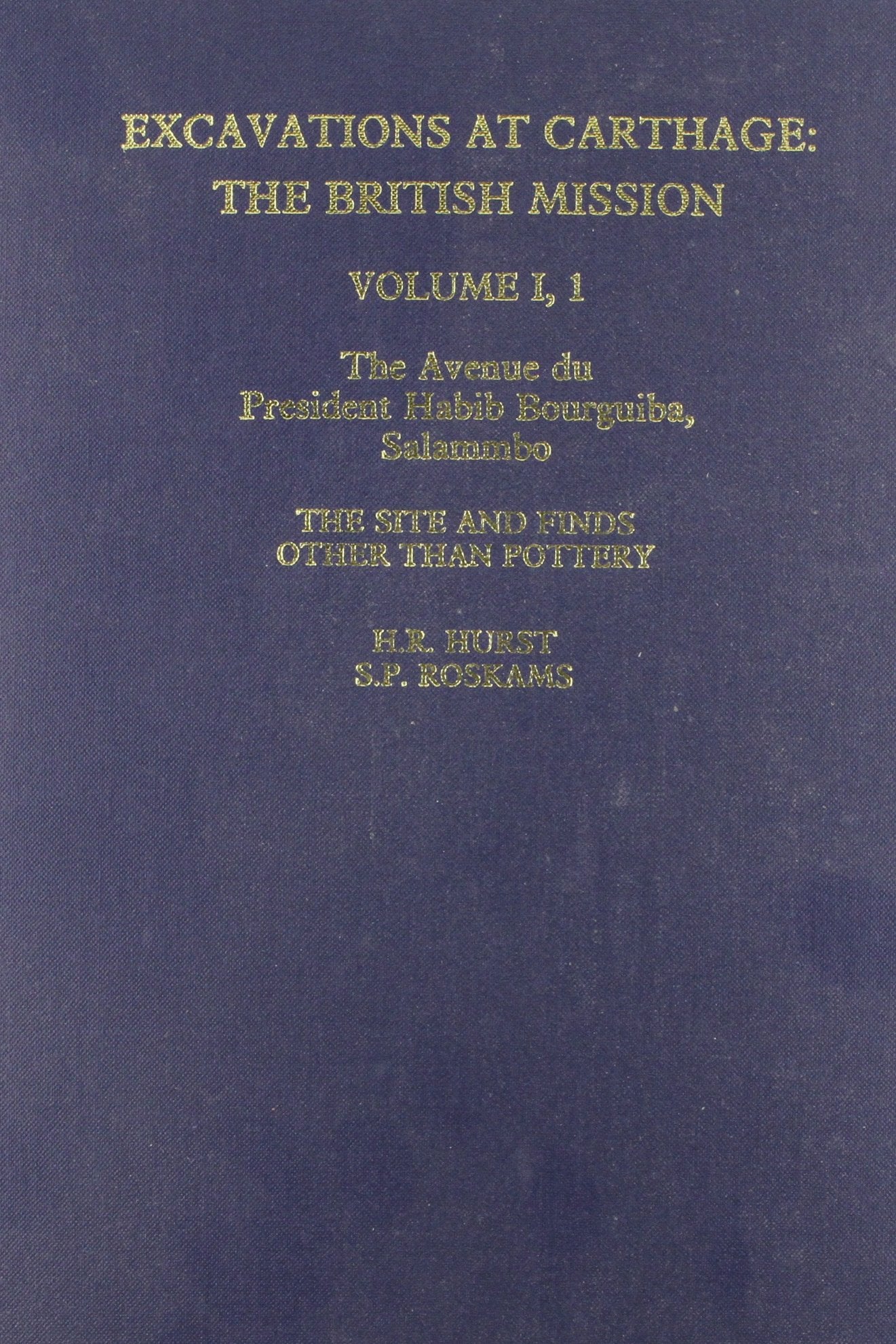 Excavations at Carthage I: The Salammbo Site,New