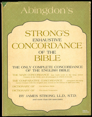 Strongs Exhaustive Concordance,New