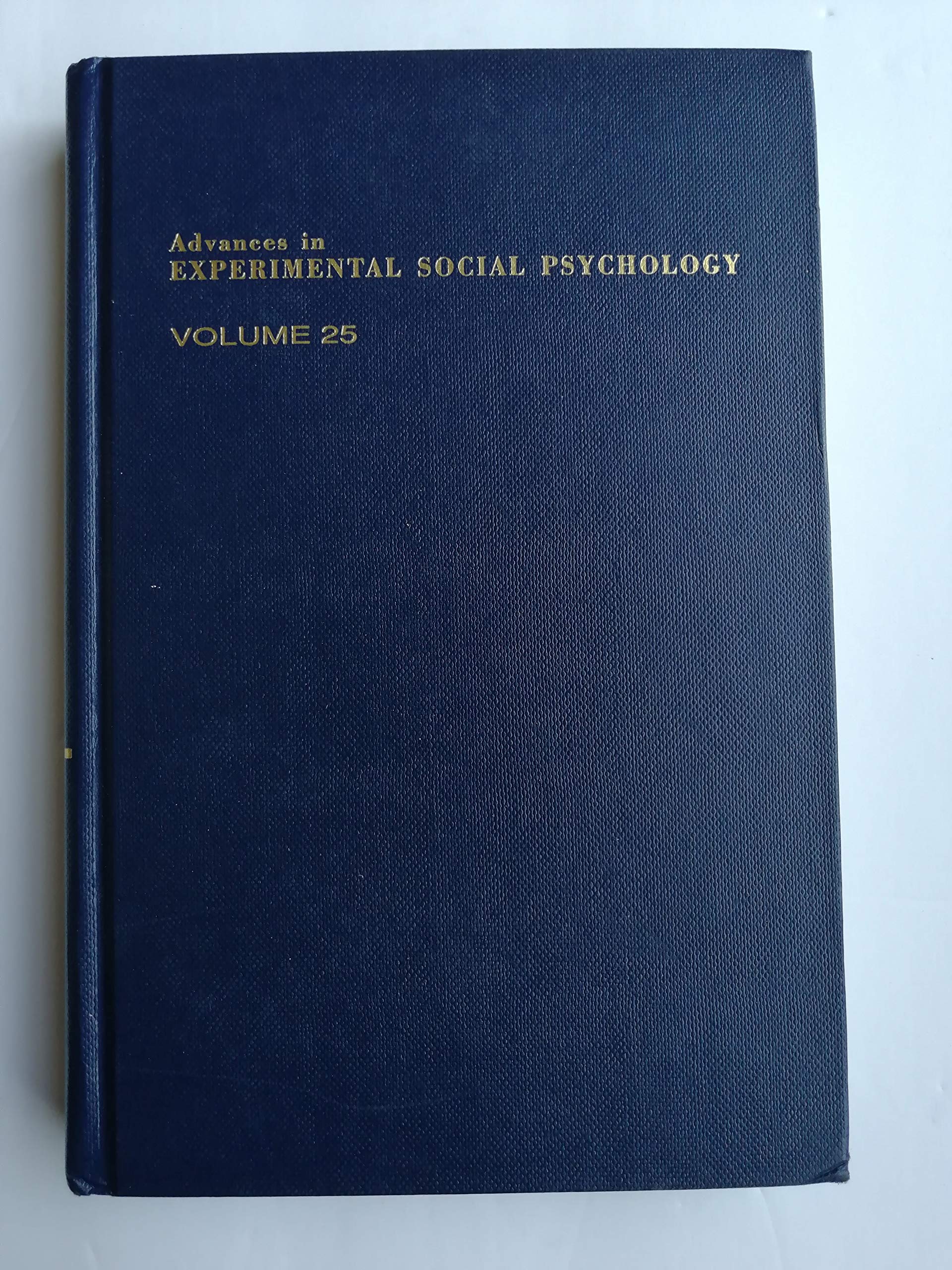 Advances in Experimental Social Psychology, Volume 25,Used