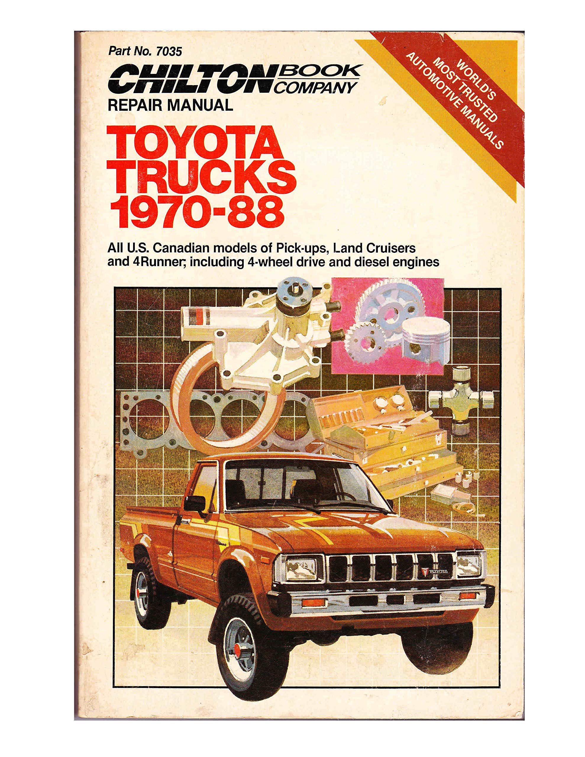 Chilton Repair Manual Toyota Trucks 197088,Used