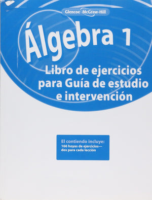 Algebra 1, Spanish Study Guide and Intervention Workbook (MERRILL ALGEBRA 1) (Spanish Edition),Used