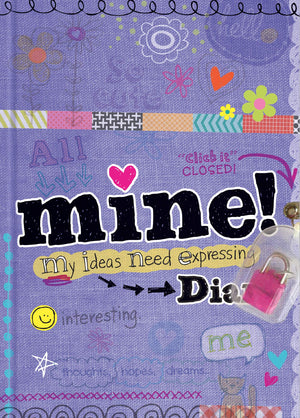 Mine Diary  Sparkly Lock & Keys  Girls 7+ Journal Fun  Illustrated Activities,New