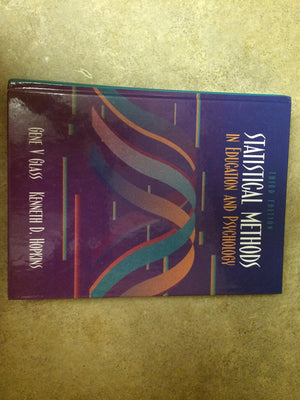 Statistical Methods in Education and Psychology (3rd Edition),Used
