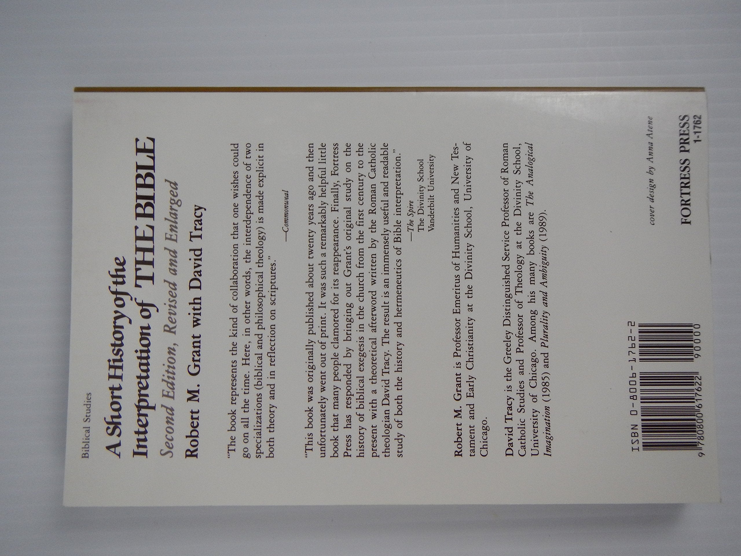 A Short History of the Interpretation of the Bible,Used
