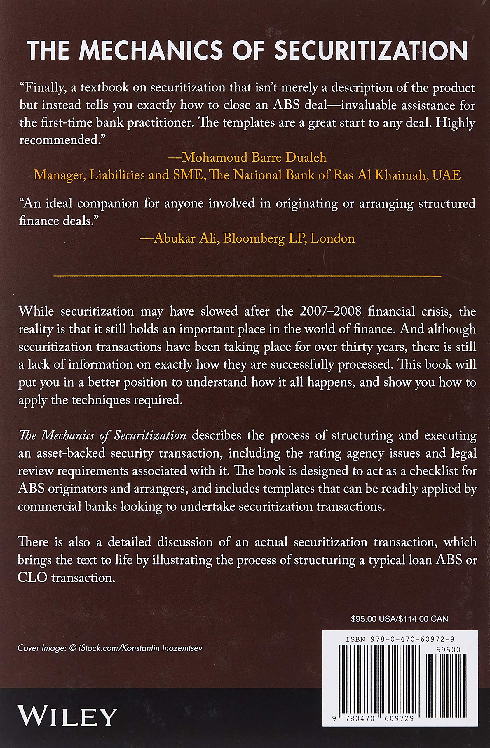 The Mechanics of Securitization: A Practical Guide to Structuring and Closing AssetBacked Security Transactions,Used