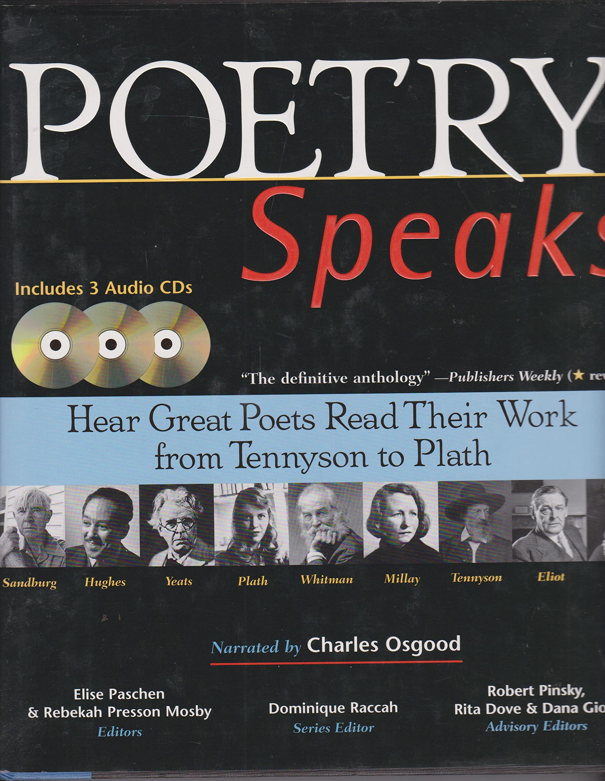 Poetry Speaks: Hear Great Poets Read Their Work from Tennyson to Plath (Book and 3 Audio CDs),Used