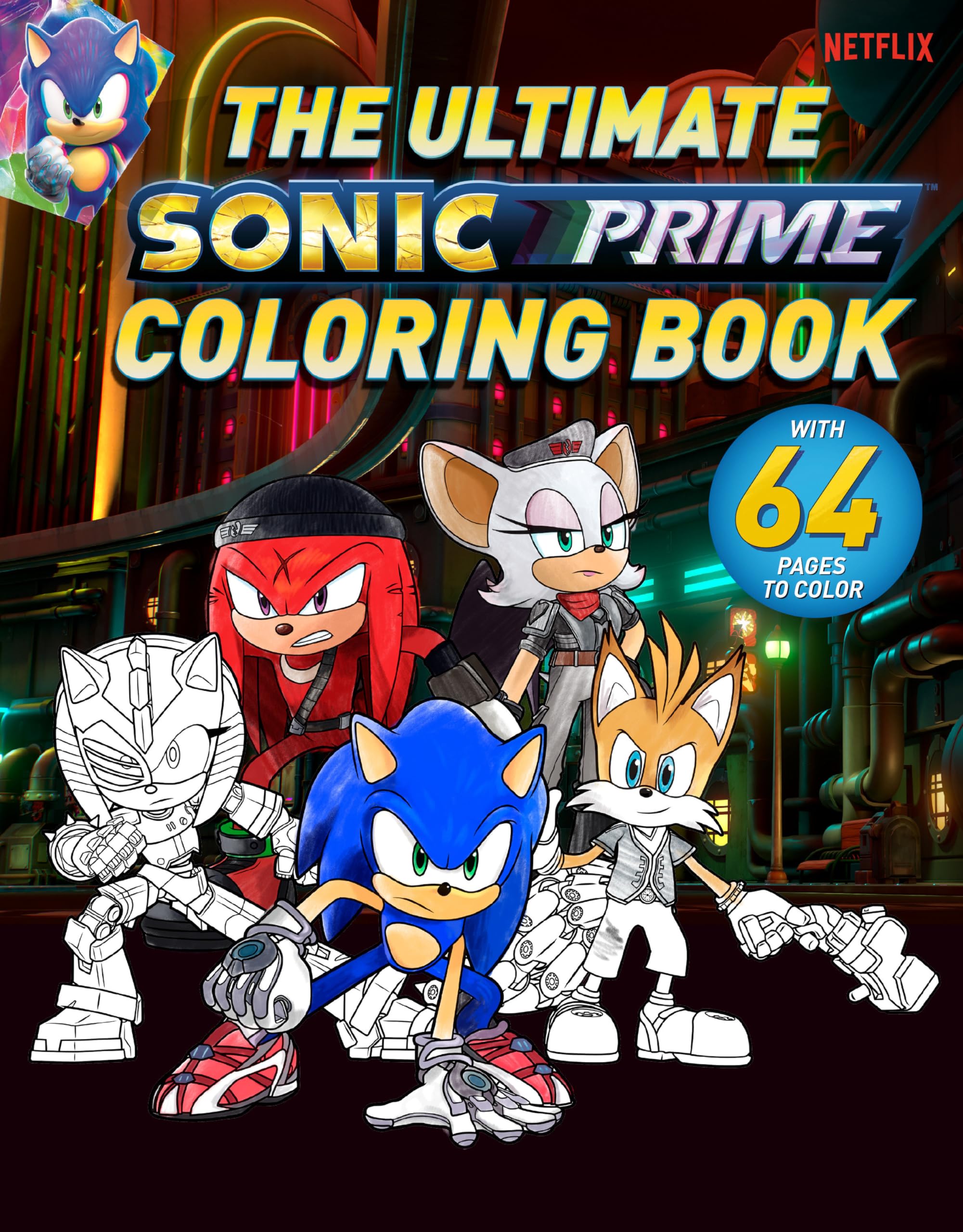 The Ultimate Sonic Prime Coloring Book (Sonic The Hedgehog),Used