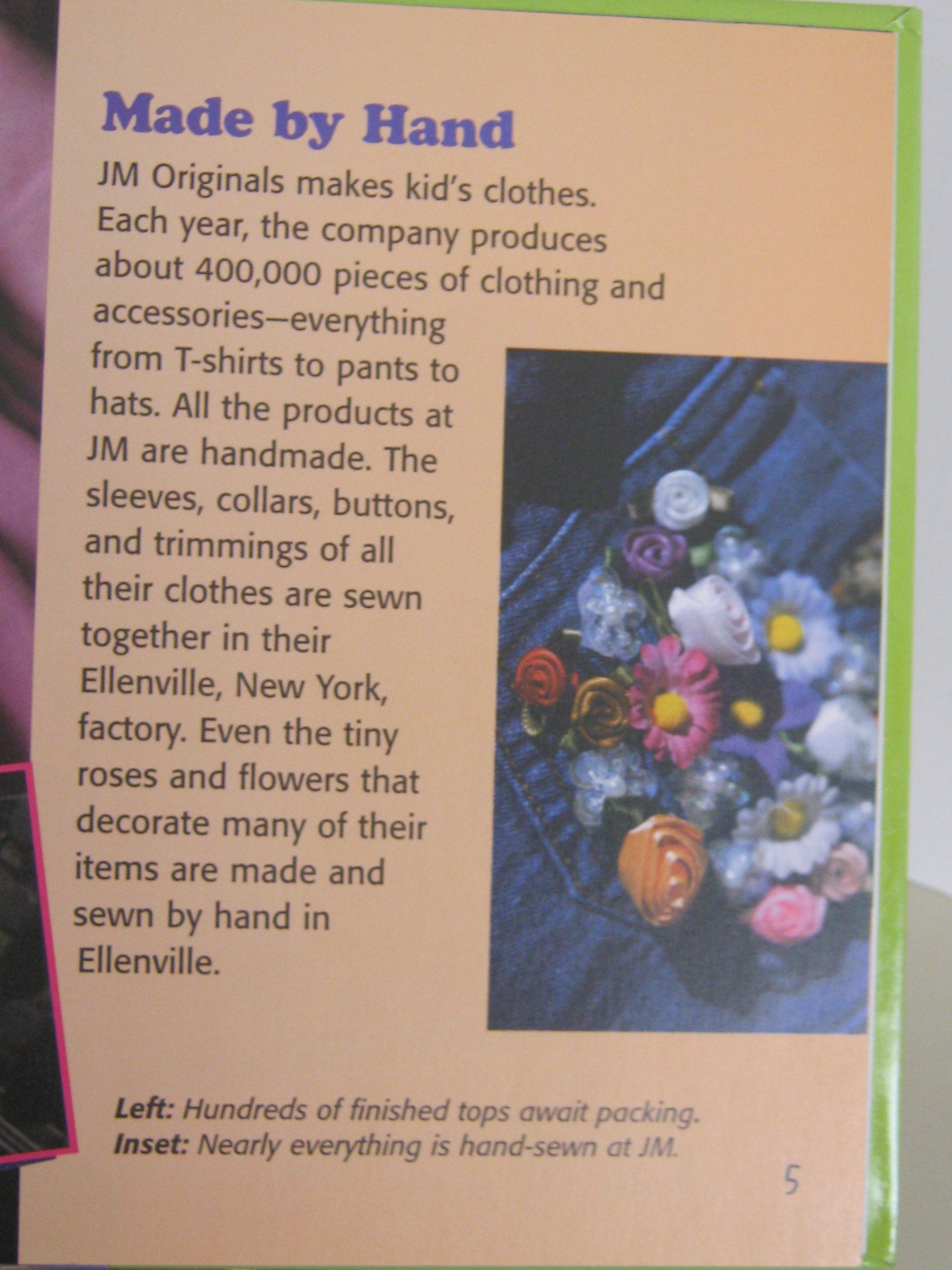 Kids Clothes: From Start to Finish (Made in the USA),Used