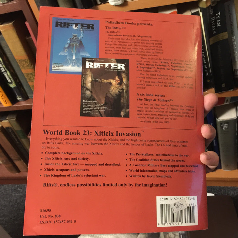 Rifts World Book 23: Xiticix Invasion,Used