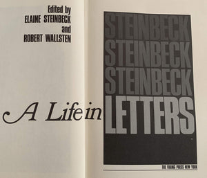 Steinbeck: A Life in Letters by Steinbeck, John (1975) Hardcover,Used