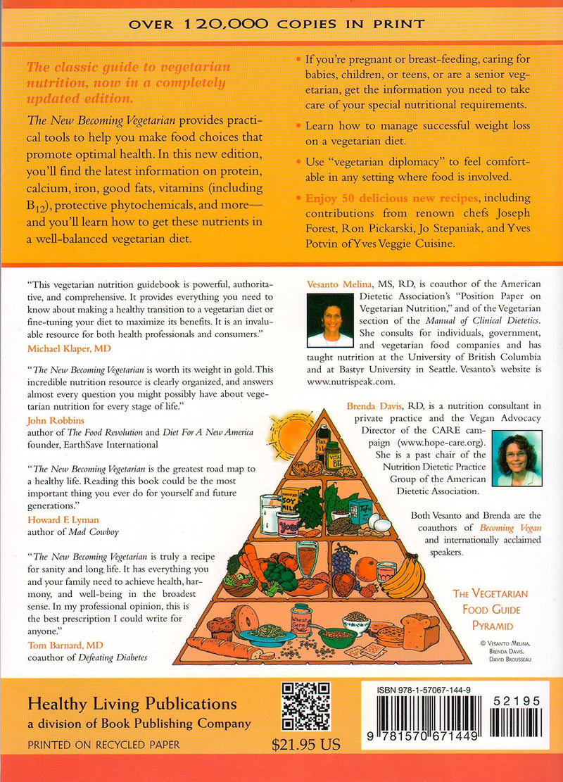 The New Becoming Vegetarian: The Essential Guide To A Healthy Vegetarian Diet,Used