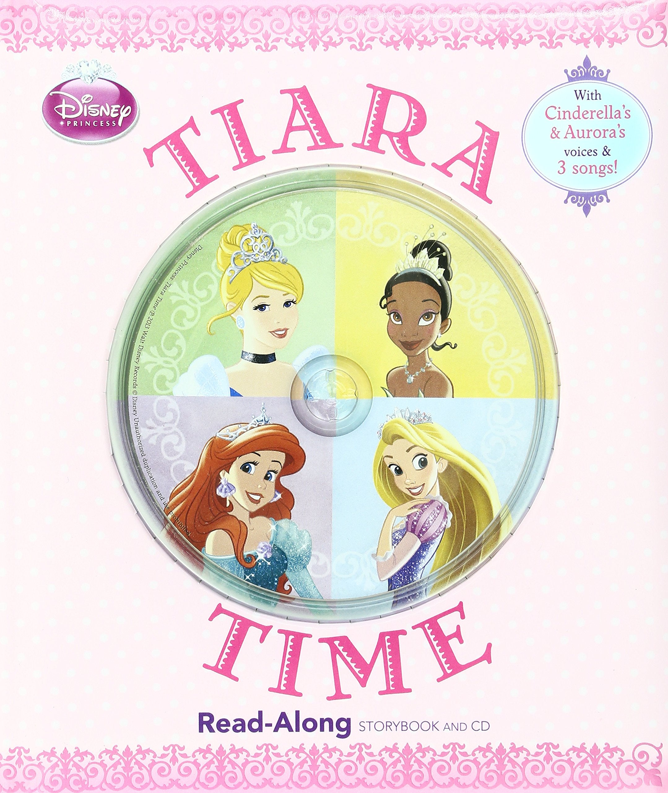 Disney Princess: Tiara Time (ReadAlong Storybook and CD),Used