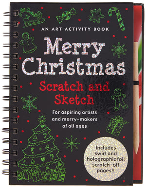 Merry Christmas Scratch and Sketch: An Art Activity Book for Aspiring Artists and MerryMakers of All Ages (Scratch & Sketch),Used
