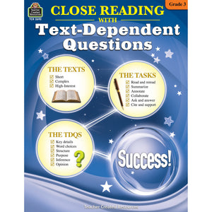 Close Reading With TextDependent Questions: Grade 3,Used