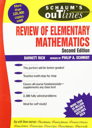 Schaums Outline Of Review Of Elementary Mathematics-new,New
