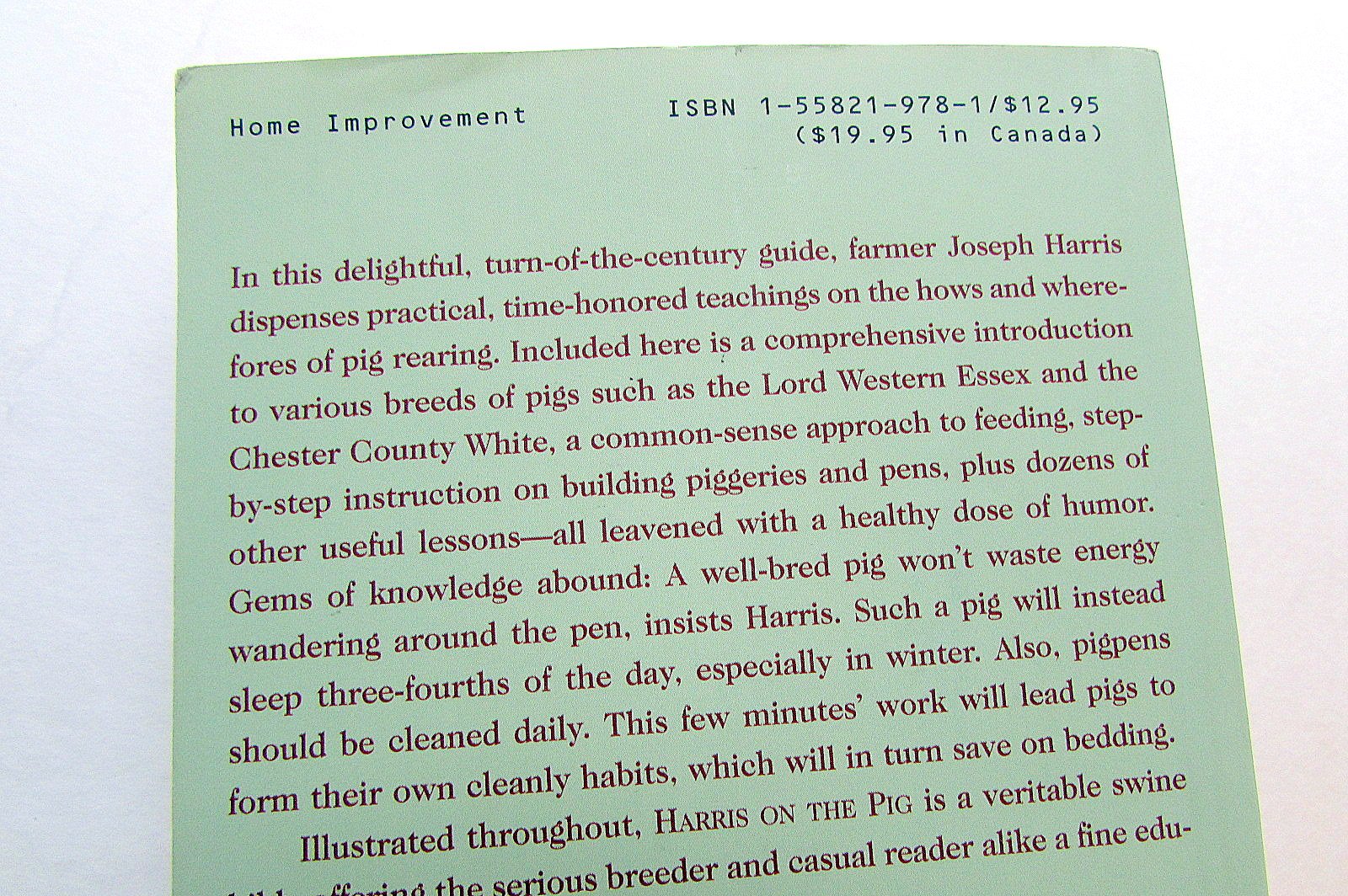 Harris On The Pig: Practical Hints For Pig Farmers