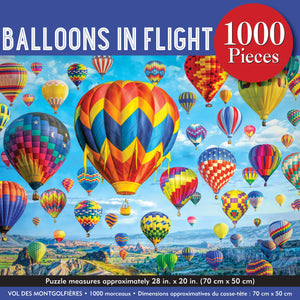 Balloons in Flight 1000 Piece Jigsaw Puzzle,Used