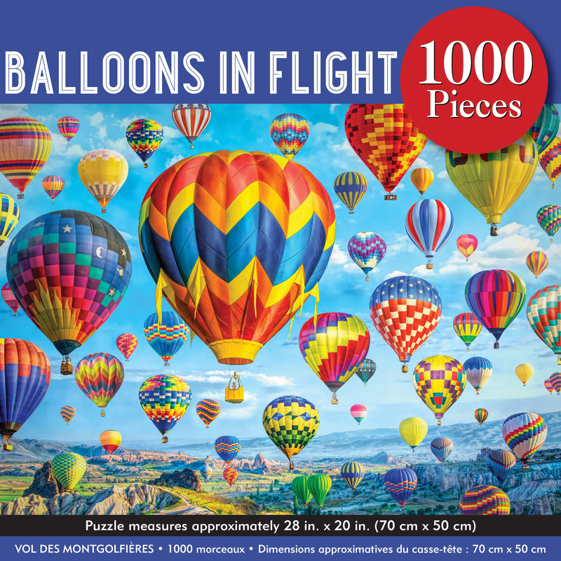 Balloons in Flight 1000 Piece Jigsaw Puzzle,Used