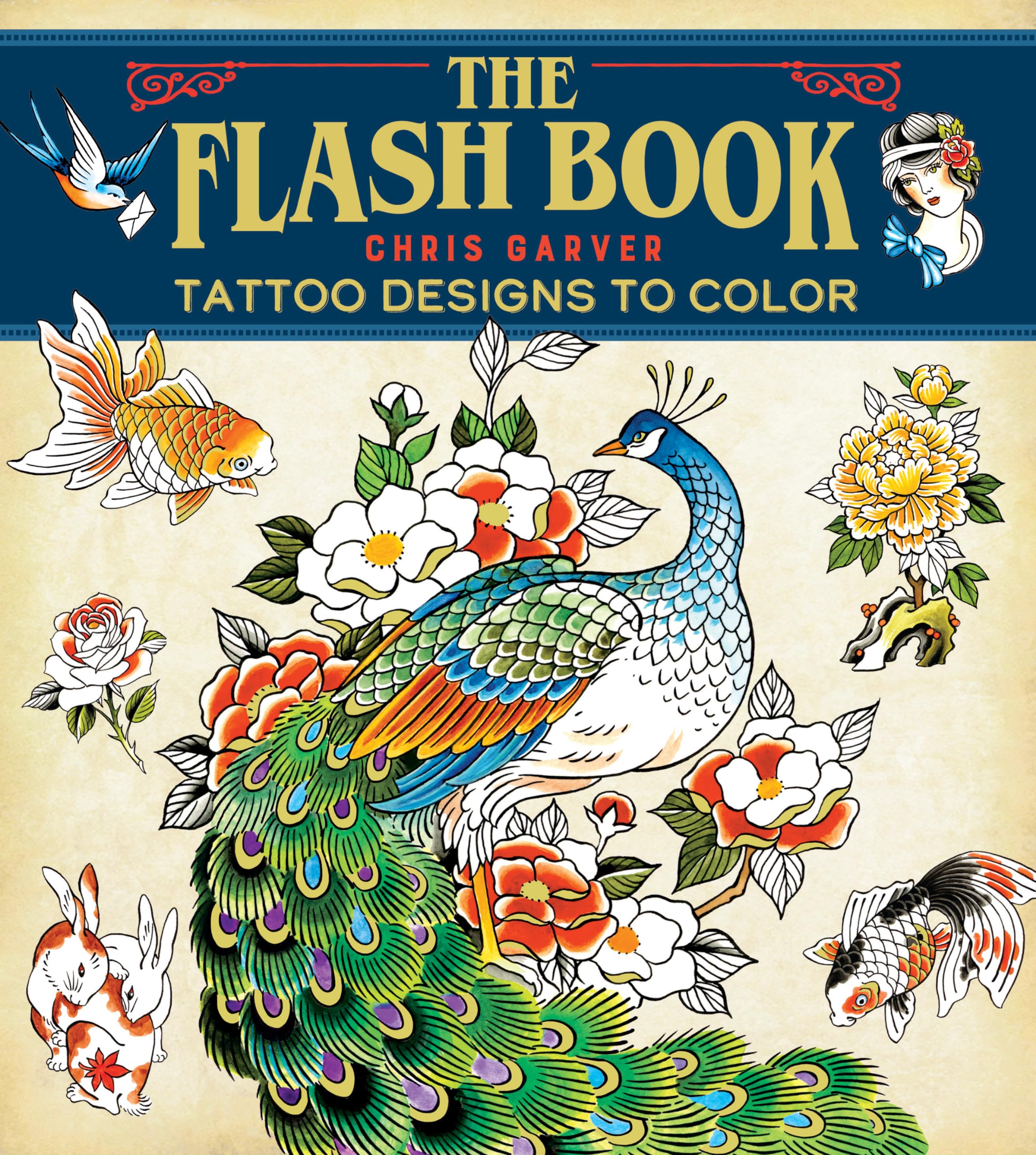 Flash Book: HandDrawn Tattoos to Color,New