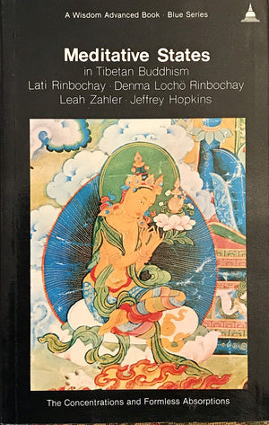 Meditative States in Tibetan Buddhism: The Concentrations and Formless Absorptions (Wisdom Advanced Book: Blue Series),Used