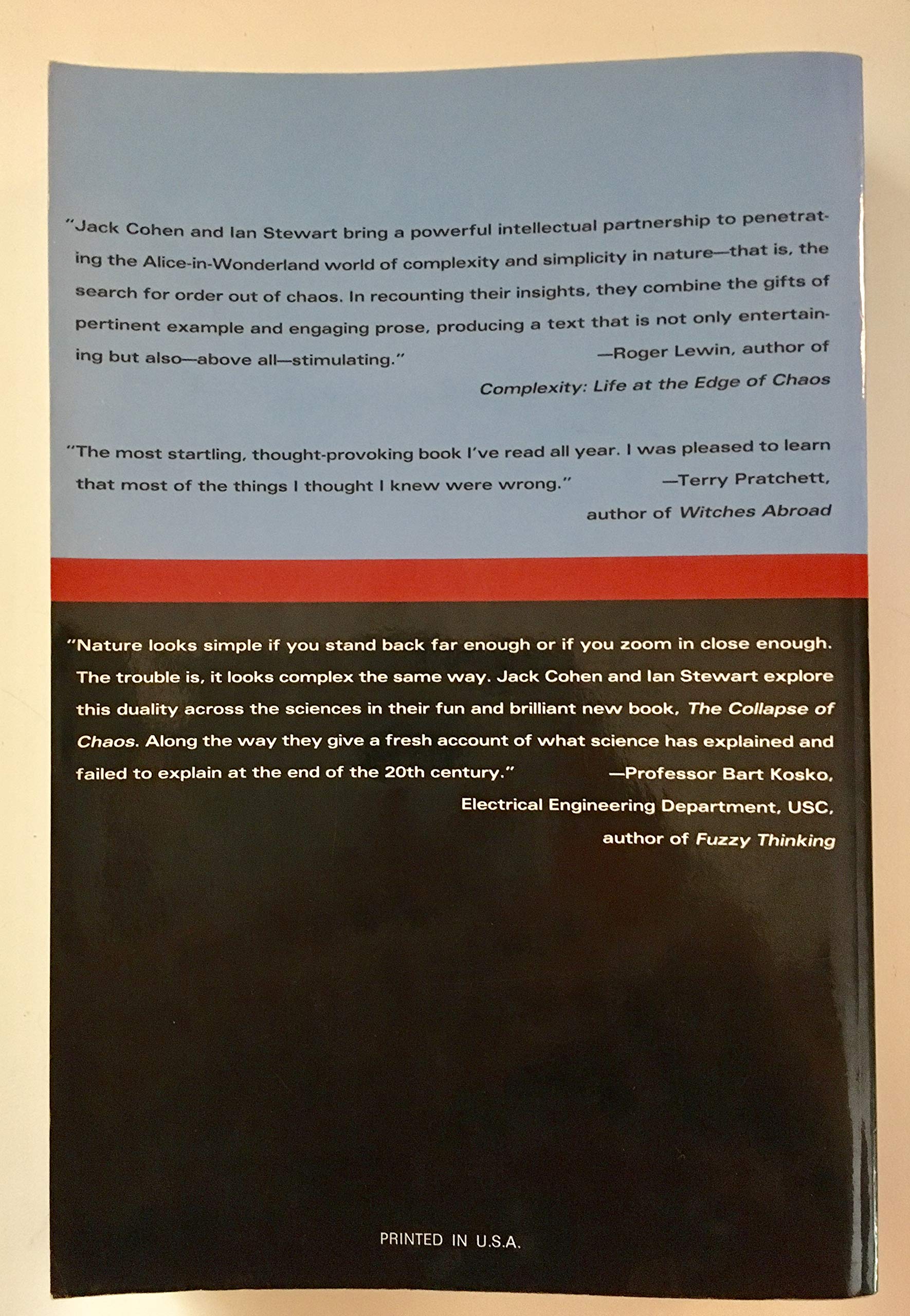 The Collapse Of Chaos: Discovering Simplicity In A Complex World,Used